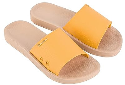Ipanema Damen ANAT Classic Slide FEM Schiebe-Sandalen, BEIGE/Yellow, 43 EU