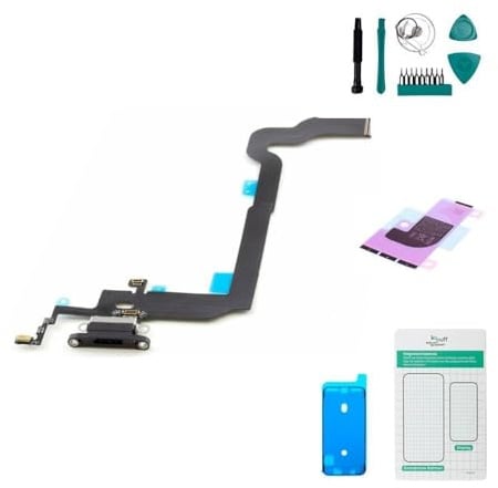 kaputt.de Ladebuchse kompatibel mit Apple iPhone X Set