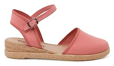 Pisamonas Espadrillas Zeppa Cinturino con Fibbia