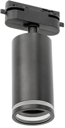 GTV - Schienenstrahler SOLIS | Schienenbeleuchtung 1-phasige | GU10, max.20W, max. 250V, 50/60Hz, IP20, schwarz