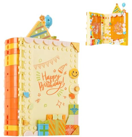 Vinbosion Set de Blocs de Construction,Album Photo,Jouets de Construction,Cadre Photo 5 Pouces,Jouets de Construction créatifs,Cadeau d'anniversaire