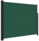 vidaXL Seitenmarkise, Sichtschutz Ausziehbar, Windschutz Sonnenschutz für Garten Balkon Terrasse, Seitenrollo Seitenwandmarkise, Dunkelgrün 160x500cm