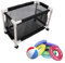 Grand Bac de Rangement pour Piscine – Organiseur de Rangement au Bord de la Piscine, Support pour Nouilles de Piscine, Jouets, Flotteurs et Serviettes, Organisateur en Maille