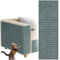 Tapete Autoadhesivo para Rascar Gatos, ZoneYan lfombrilla Autoadhesiva Recortable, DIY Climbing Cat Scratcher, Tapete Rascador para Gatos, Protege Alfombras y Sofás (Gris Claro, 40×200cm)