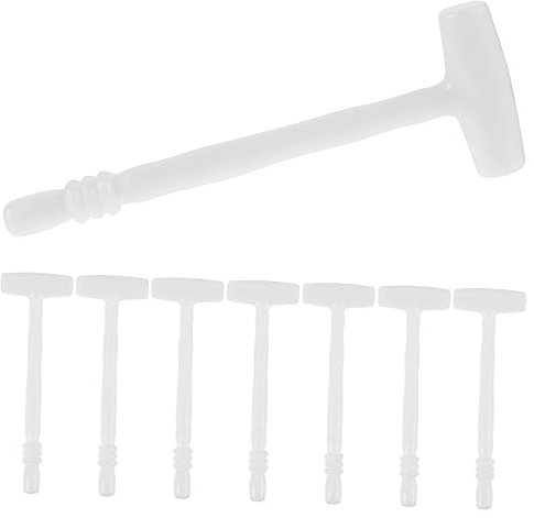 Abaodam 12pcs White Game Prop Small Hammer Game Hammer Plastic Hammer