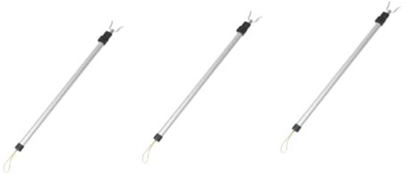 TINEASUR 3 Piezas barra telescópica para ropa barras extensibles colgador extensible barra de ropa ajustable poste de apoyo de línea de ropa barra de ropa larga palo de alcance telescópico