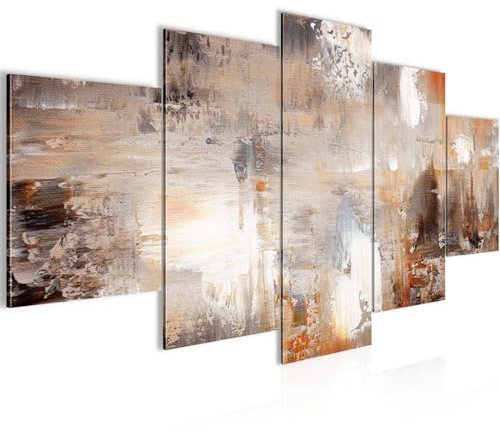 Runa Art - Bilder Abstrakt 200 x 100 cm 5 Teilig XXL Wanddekoration Design Bunt 050551a