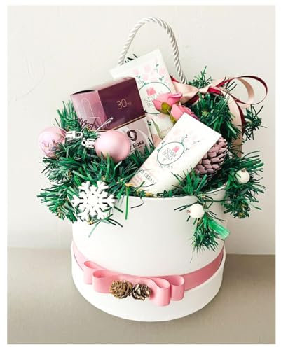 Coffret cadeau de Noël avec 3 produits pour la beauté et les soins – Ensemble de luxe avec crème pour le visage, lotion pour le corps et parfum, idéal comme cadeau de bien-être pour les femmes,
