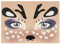 Oblique Unique Sticker Set für Rentier Gesicht Tiergesicht Aufkleber für Fasching Karneval Geburtstag Kinder Motto Party Halloween