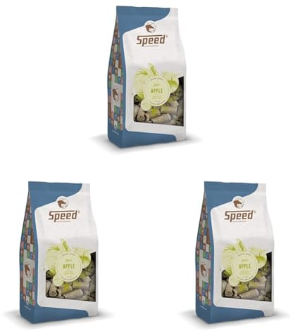 Speed Delicious speedies Pure Apple, Pferdeleckerli mit Apfelgeschmack, getreidefrei, Beste Zutaten, einfach praktisch (1 kg) (Packung mit 3)
