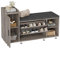 FiveWillowise Schuhschrank mit Sitzbank, Schuhbank mit Sitzfläche, mit Stauraum, 8 verstellbare Metallfüße, 2 Stauraumtüren, Schuhregal für Flu, Schuhkipper mit Klappen, B102/T34/H67 cm, Grau