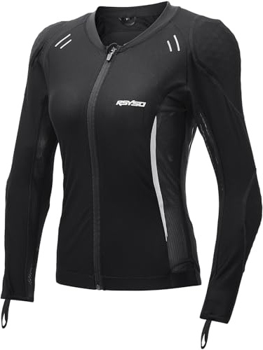 RSYSO Mesh Motorcycle Jacket Women with CE Certified Protective Armored Mesh Jacket with Reflective Strips, All Season Womens Motorcycle Gear for Motorcycle Bicycle Scooter Riding Gear