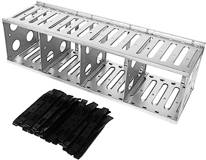 HOMSFOU Multi-layer Hard Disk Rack Robuster Hard Drive Cage Für Speicherlaufwerke -fach Stapelbar Stoßfest Externen Speicherlaufwerke Zubehör
