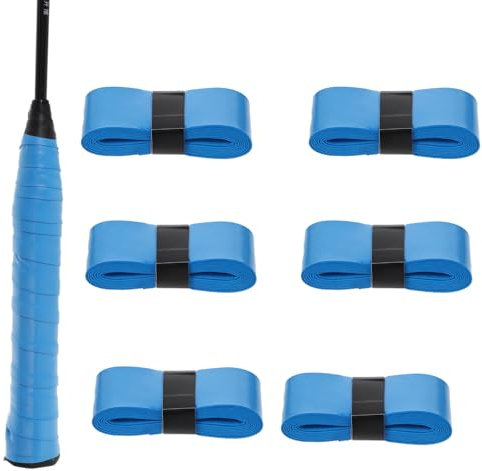 EupHHonycs 6 Stück Tennis Griffband Anti-Rutsch, Griffband Tennisschläger, Selbstklebendes Badminton Griffbands, Overgrip Griffbands Geeignet für Tennisschläger Badminton Squash Schläger