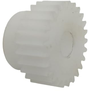 GTPBAO 1 Stück, 1 Modul, 28 Zähne, Kunststoff-Stirnrad mit Stufe, 30 mm Durchmesser, 10 mm Zahnstärke, 1 m, 28 Zähne, gerades zylindrisches Zahnrad Lenkungshardware(10mm)