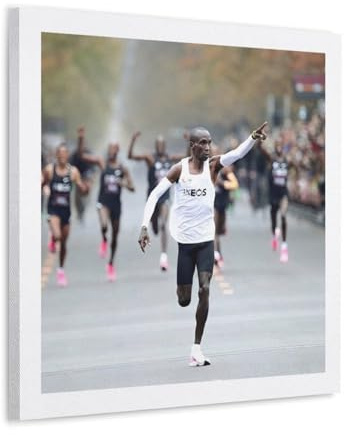 YUYUMEGDE Eliud Kipchoge Poster, dekoratives Gemälde, Leinwand, Wandposter und Kunstdruck, moderne Familienschlafzimmer-Dekoration, Poster, 30 x 30 cm