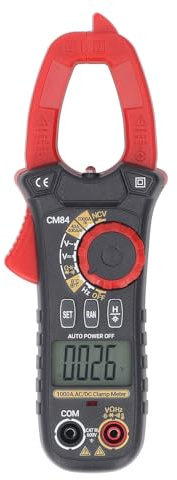 Hyuduo Digitales Zangenmessgerät, 1000 A, Hochpräzise, ​​multifunktionaler AC-DC-Stromtester mit NCV-Induktion und LED-Taschenlampe für Elektriker und Heimwerker