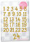 GLITZER Bügelbild Adventkalender Zahlen 1-24 Aufbügler Applikationen Bügelsticker für Stoffe Textilien Kinder zum Aufbügeln Flicken, Farbe:Glitzer gold