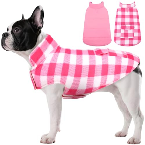 ASENKU Hundemantel Winter XS – Wasserdicht & Fleece für kleine Hunde | Warm gefüttert, Tasche, Klettverschluss. Hundejacke Ideal für Chihuahua, Zwergpudel, Yorkshire Terrier, Pomeranian, Malteser