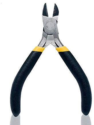 Seitenschneider, Seitenschneider, Mini-Kompakt-Drahtzange, Handwerkzeug für Schmuck, kleine Drahtarbeiten, Schwarz, 2 Stück
