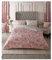FAIRWAYUK Rose Bedding Pink Double Duvet Set with Matching Pillowcase, Ultra Soft Reversible Quilt Cover, Easy Care Button Closure, 200x200cm