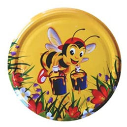 10 X JAM JAR Cap LIDS TWISTOFF Multicoloured N6 82mm.They are for All Type of preserves, Honey,jam,Marmalade,chytneys. This lids are Vinegar Proof.