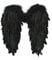 MSemis Kinder Engel Federflügel Weiß Weihnachten Engels Flügel Kostüm Engelsflügel Deko Party Halloween Weihnachten Kostüme Verkleidung Accessoire B Schwarz One Size