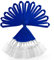 12er Pack Polyester Lanyards mit wasserdichten Ausweishaltern - Langlebige und Farbenfrohe Halsbänder für Ausweiskarten, Schlüssel und mehr, Blau