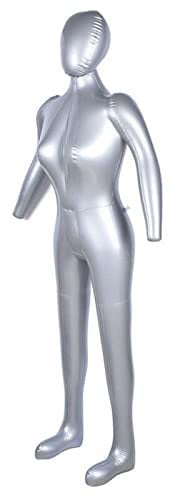 RANRAO Female Tailors Dummy Aufblasbare Schaufensterpuppe Modell Torso PVC Mannequin Body Form Mannequin Display Form für DIY Halloween Deko Spoof
