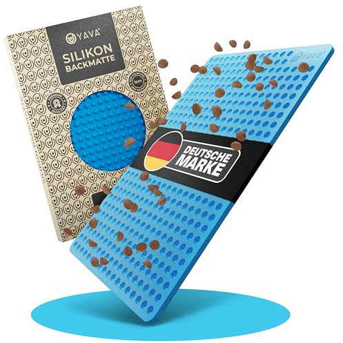 YAVA® Backmatte Hundekekse Mini Halbkugel (1cm), Premium Silikon Backmatte für Hundeleckerli, Hundekekse Backform, Leckerli Backmatte für Hunde, Backunterlage, Silikonmatte, BPA-frei (Türkis)