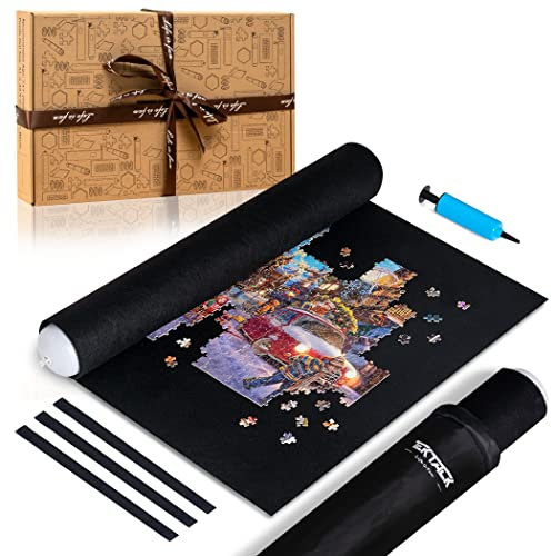 Tektalk Design mit höherer Kapazität, Puzzle-Rollmatte in delikat Verpackungsbox mit Handpumpe und Aufbewahrungstasche, zum Speichern und Aufbewahren für 2000, 1500, 1000, 500 Puzzleteile