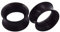 Lieson Ohr Flesh Tunnel, 2 Stück Ohr Plug Silikon Einfach Creolen 18mm Ohr Plug Schwarz