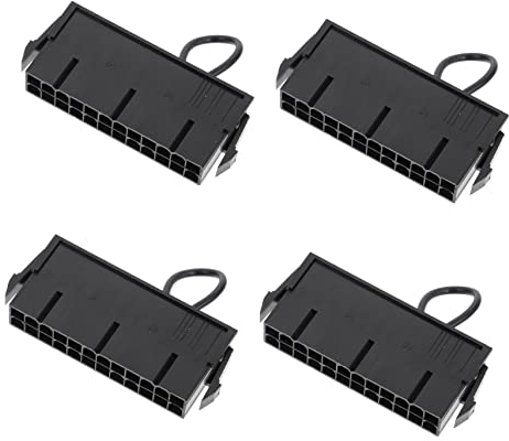Mobestech 4stücke Pin ATX Power Supply Test Starter Jumper Bridge Für Pc-Komponenten Kompatibel Mit -pin-anschlüssen Aus Langlebigem Material Für Wasser Kühlsysteme Und Netzteile