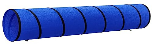 vidaXL Hundetunnel Blau Ø 50x300 cm Polyester