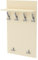 AKKE Garderobenpaneel Wandgarderobe Mit Ablage Wandpaneel Garderobe PVC Maxi Caravaggio 100cm x 60 cm