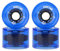 harayaa Skating Rollen 70 Mm Longboard Rollen Cruiser Rollen Street, 4er Set, Blau