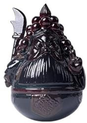 FAITHFULLY Handgefertigte Statue Kreative Tumbler Guan Gong Farbwechsel Tee Haustier Charakter Ornamente Tee Spielen Chinesische Tee Zimmer Desktop Dekorationen für Teeliebhaber