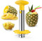 Zafnah Pineapple Corer & Slicer Tool - Stainless Steel Pineapple Peeler, Easy Core Remover, Eye Removal Tool, Pelador De Pia (Yellow with Measure Marks)