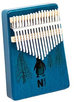Kalimba 17 Töne blaue Kalimba Fingerklavier Daumenklavier Holzkiste Kalimba