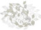 SSyang Specchi da Parete Moderni Quadrati, 200 Pezzi Set Specchi Decorativi da Parete in Vetro, 2.54 * 1.27cm, per Fai da Te, Artigianato, Specchi Decorativi per Mosaico, Soggiorno, Camera da Letto
