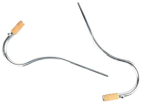 2 Stück Fagott-Mundstücke, Fagott-Mundstück, Kork-Metall-Mundstück, 24 Cm, Versilbertes Bocal Crook-Metall-Mundstück mit Korkkopf für Fagott