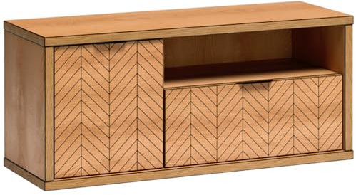 Lomadox Lowboard Fernsehschrank TV Board Unterschrank Fernsehtisch Medienschrank TV-Schrank Schrank modern in Eiche