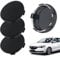 4 Stück Nabendeckel 60mm, Universal ABS schwarz Nabenkappen, DIY Radnabenkappen, Auto Zubehör für Radnaben, Schwarz Felgenkappen Ersetzen für Alle Arten von Rädern