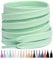 Stepace 2 Pares Cordones Planos de 100% algodón 8 mm de Ancho Cordones para Zapatillas y Zapatos Deportivas Cordones de Deportivo Reemplazo Verde menta 130