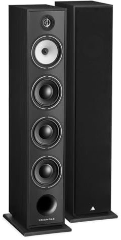 Triangle - Enceinte Colonne Hi-FI BOREA BR09 - Puissance Admissible 170W - Rendement 92 DB/W/m – Haut-parleurs 16 cm – Polyvalente Musique et Home-Cinéma - 206 x 1095 x 314 mm - Noir (Paire)
