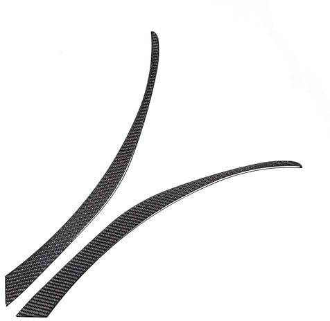 PIUGILH Frontscheinwerfer Augenbrauen-Dekor-Streifen für SEAT Leon 2008-2012, Schwarz