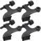 SHOWERORO 4pcs Adjustable Door Stoppers with Cushioned Bumper Hinge Mount Door Stop for Home Office and School Use