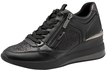 Tamaris Damen Low Sneaker Low Top 1-23703-41 Schwarz