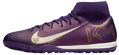Nike Mercurial Superfly 10 Academy Kylian Mbappe TF High-Top Scarpe da calcio (FQ8333-500, Grand Purple/Pale Ivory), Viola grandi/Avorio pallido, 45.5 EU