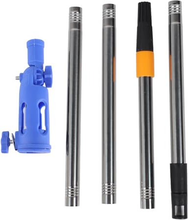 Long Paint Roller Extension Pole, Paint Brush Extender 180 Degree Rotatable Paint Roller Kit with Extension Pole for Ceilings, Window, Corner Edges